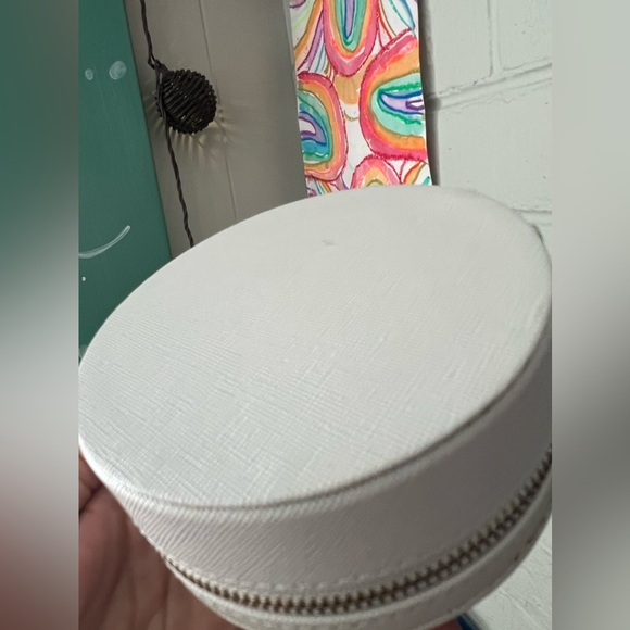 Limited Edition Retired PANDORA Leather Round Jewelry Organizer Travel Box⚡️ - Picture 11 of 12